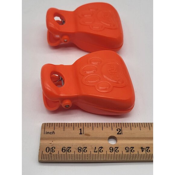 Hasbro FurReal Poopalots Pet Poop Scooper Replacement Toy Part Orange Lot of 2 - Picture 3 of 5